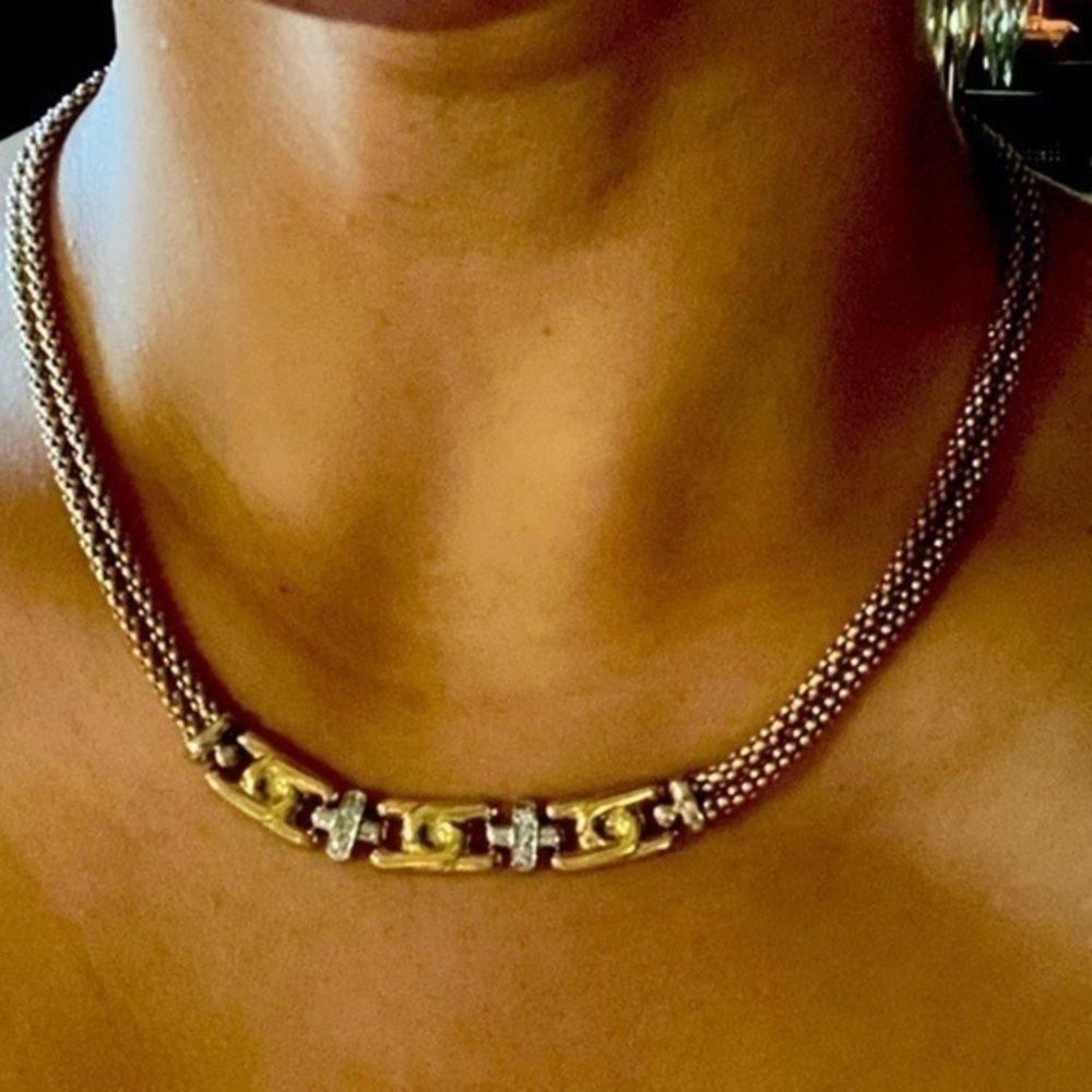 - Gold beautiful Necklace very elegant 14k Italian gold catalog design